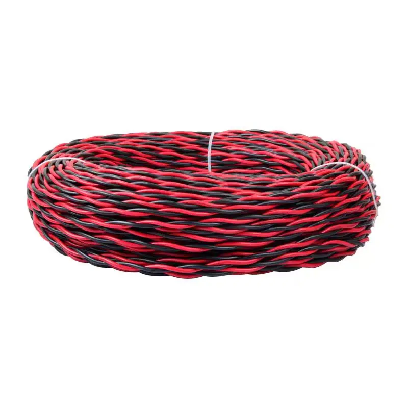 Rvs Twisted Pair Flexibele Kabel 2 Core 0.5 0.75 1 1.5 2.5Mm Vuurvaste Kabel Verlichtingsdraad