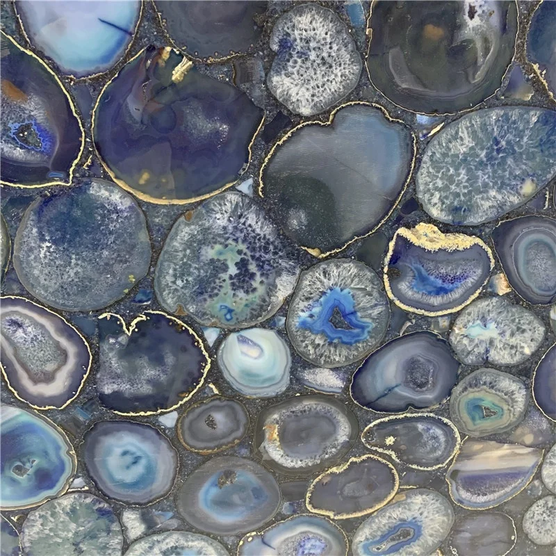 product beautiful backlit blue agate stone semi precious stone gemstone slabs for vanity top-3