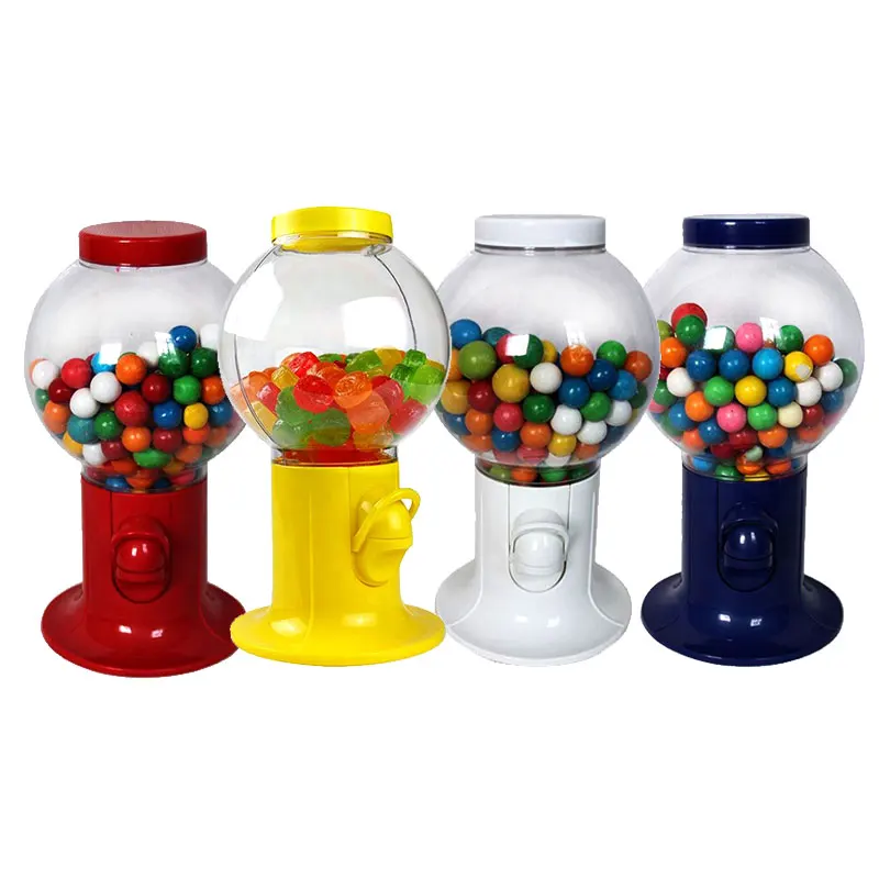 Mini  Vintage Plastic Small Gumball Machine Chewing Gum Dispenser Candy Toy Vending Machine for Kids