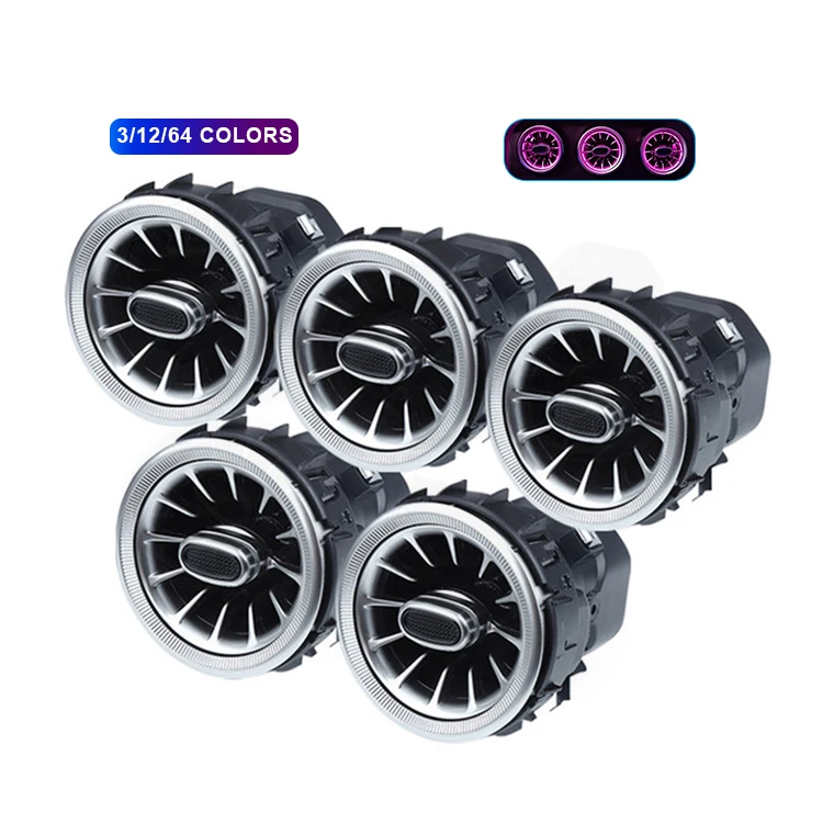 Лампа с вентиляционными отверстиями и вентиляционными отверстиями для 2015-2020 Benz W205 W213 W253, 64 цвета