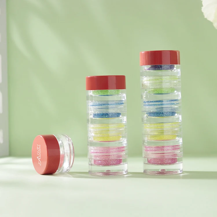Sample Jars Stackable Hot Sale Free Sample Cosmetic Fold Stackable Powder Jar 5g - Buy ...