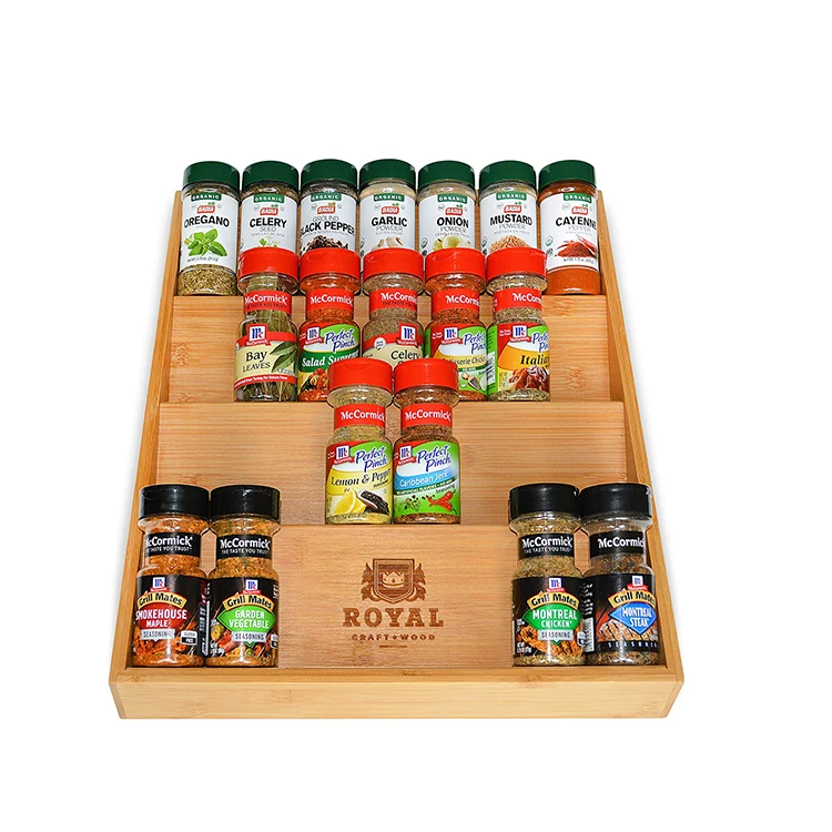 Eco Friendly spice rack drawer organizer spice rack cabinet shelf organizer