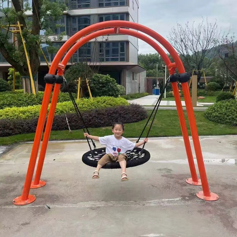 Outdoor Park Large Children's Swing Set, Circular Swing, Outdoor Playground Facilities