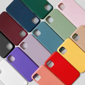 2020 cheap price phone Soft Color Phone Case For Iphone 7 8 6 Plus Silicone Back Cover For Iphone X 11 Pro Max Xr 12 case