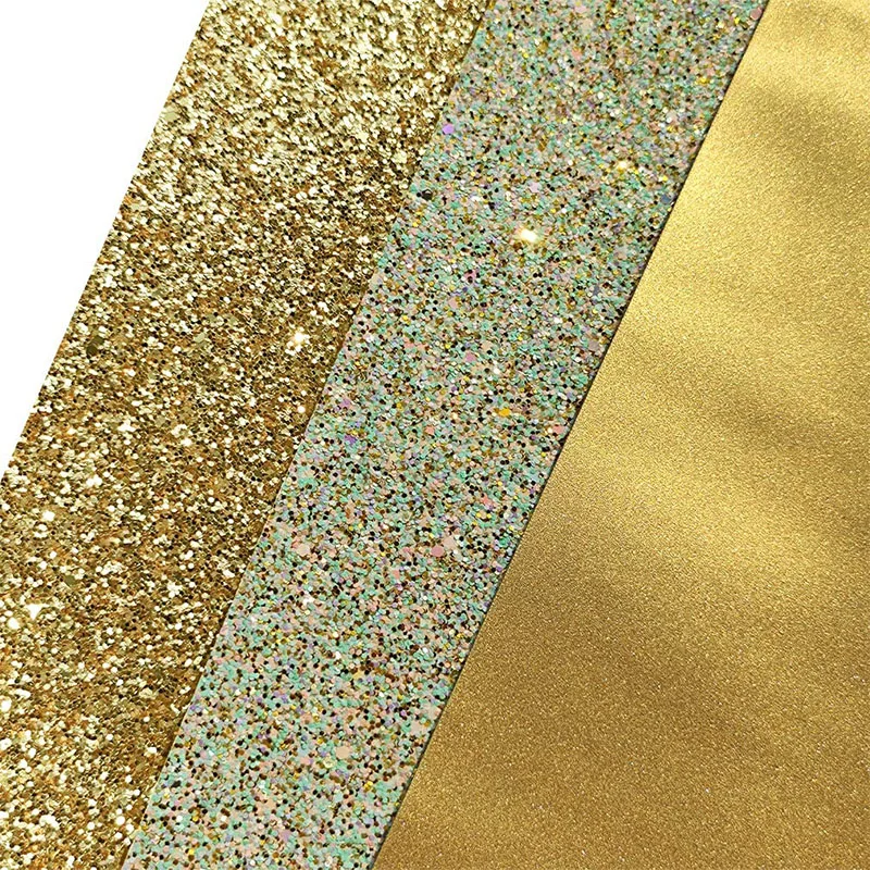 PU Leather with Lychee Pattern Metallic Embossing Foil Stretchable Waterproof for Sofa Bag Garment Fashion Handbags/Wallets