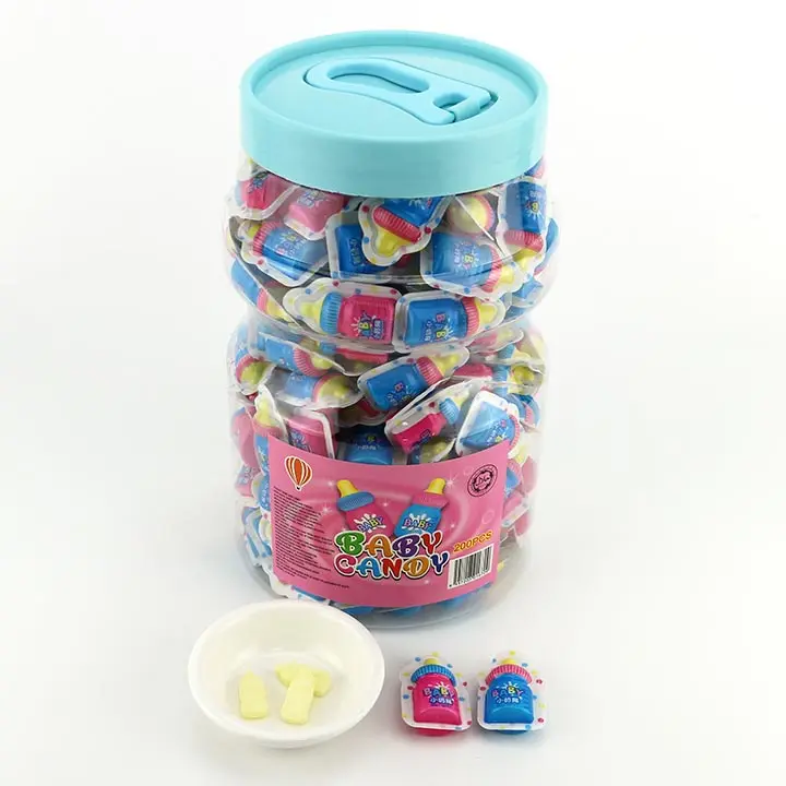 Baby bottle press candy