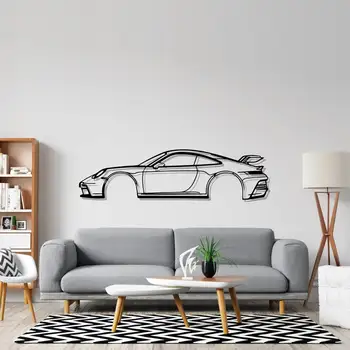 Metal Car Silhouette Metal Wall Art Hanging Home Dining Room Decor