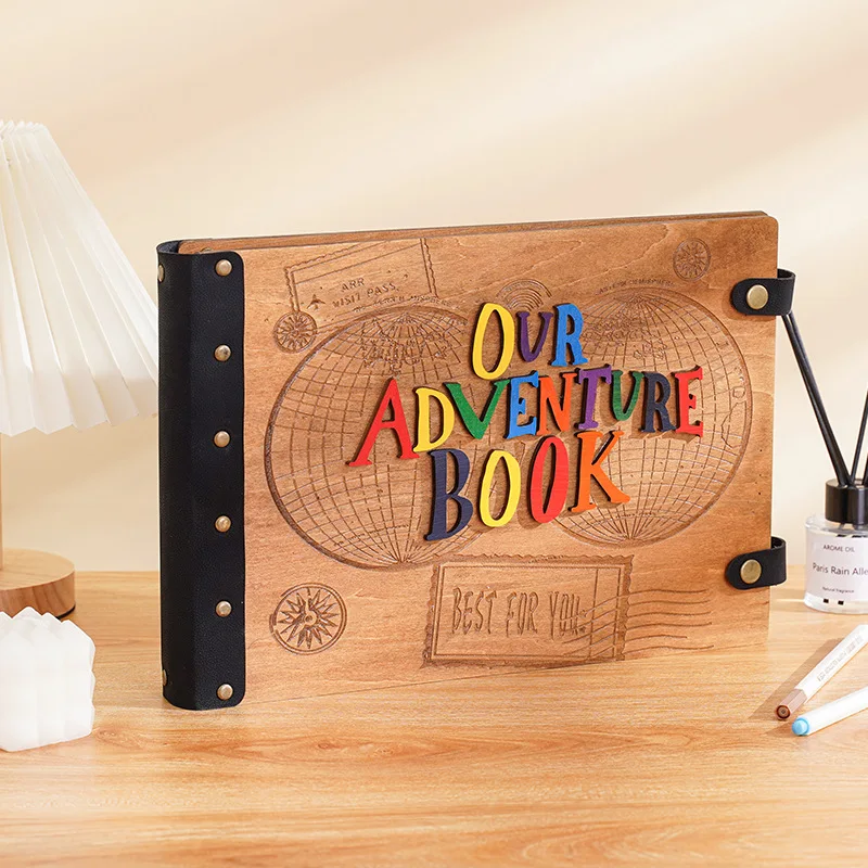 Creative Commemorative Diy Wood Scrapbooking 10 Inch Three-dimensional Our Adventure Book Cartoon Gift Scrapbook Photo Album