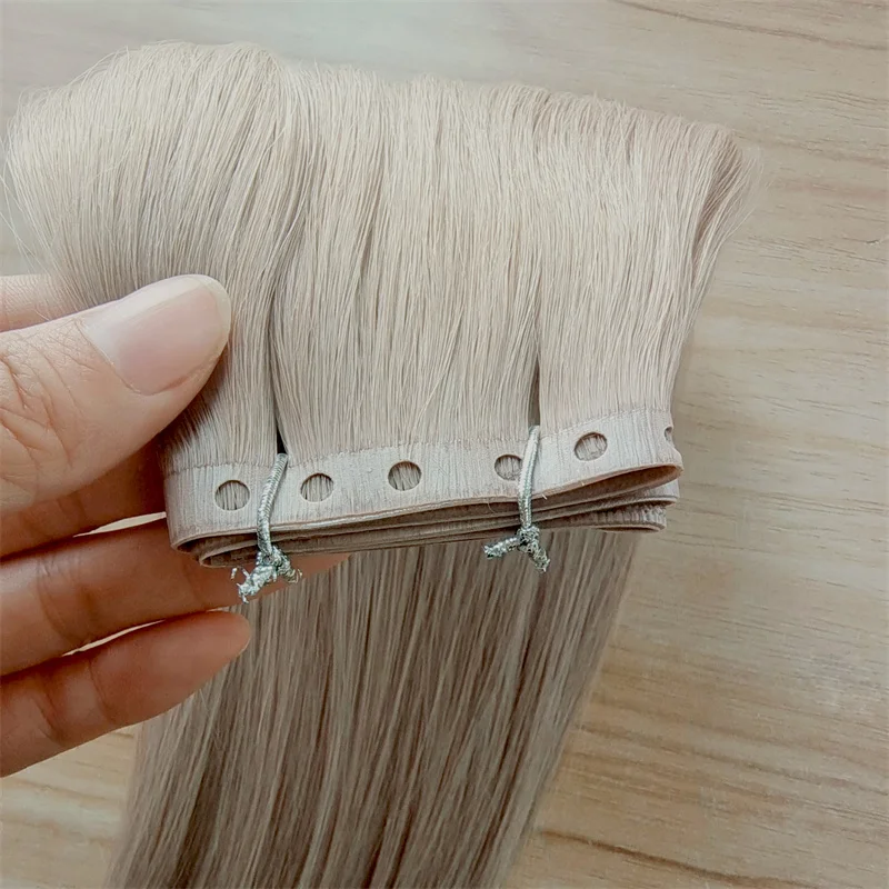 Double Tape Invisible Tape In Seamless Skin Weft With Small Hole