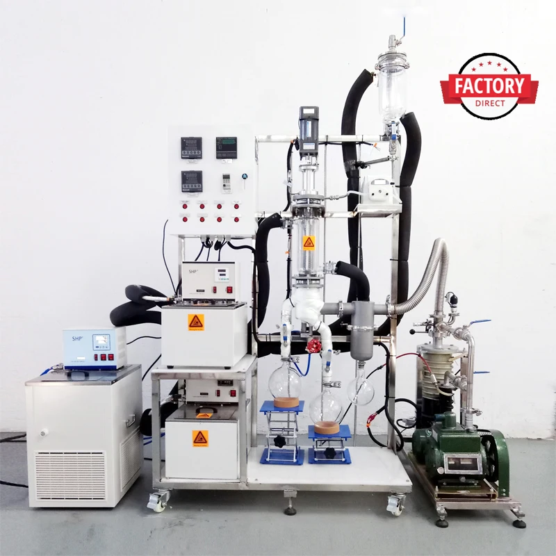 Extraction Equipment Short Path Distillation Unit Distillate Oil Extract Equipment