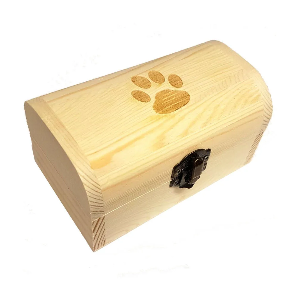 for pet up to 14kg Pet Urn Medium Pine Dog Urn Dog Box Casket Token Ashes Box 