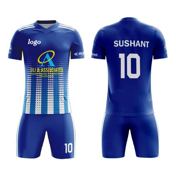 Custom Soccer Uniforms Wholesale Futboll Uniform Football Jersey Man United  Cheap-Soccer-Uniform Cheap Blue