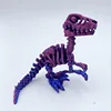 14cm long red and blue raptor dragon