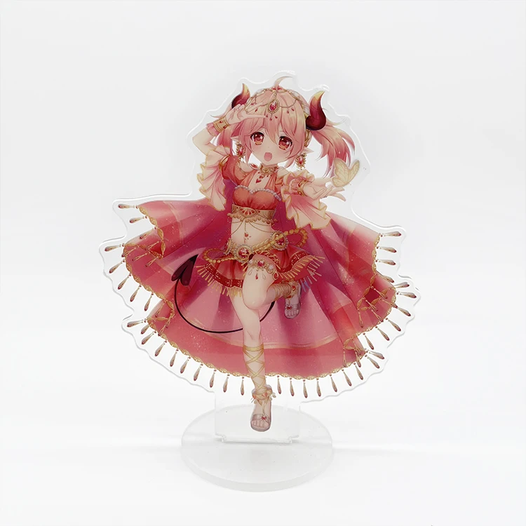 Бесплатный образец резка с ЧПУ индивидуальная печать акриловая выставочная стойка фигурка персонажа аниме