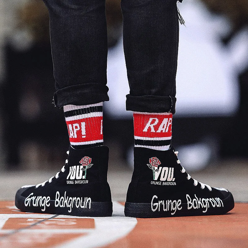 
 Холщовые высокие мужские ботинки 2019, желтые, белые, черные прогулочные Заводские кроссовки, модная спортивная повседневная обувь  