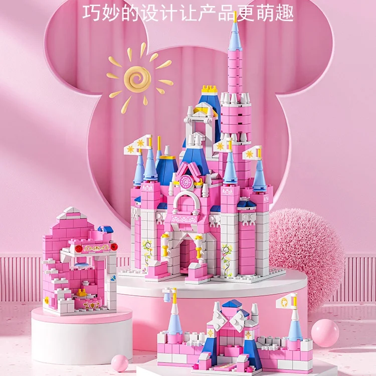 LELE BROTHER 1000PCS Princess Castle Building Blocks