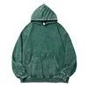 350g distressed pure cotton-dark green