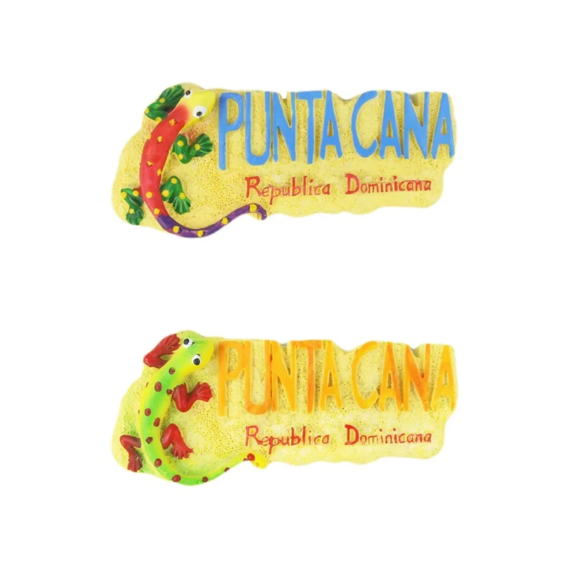 Magnete Da Frigorifero 3D Punta Cana: Souvenir Di Viaggio Fai Da Te (7x7 Cm)