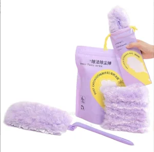 Static-free feather microfiber duster Gentle effective room cleaning Without Residue Gentle Effective Cleaning for Every Room