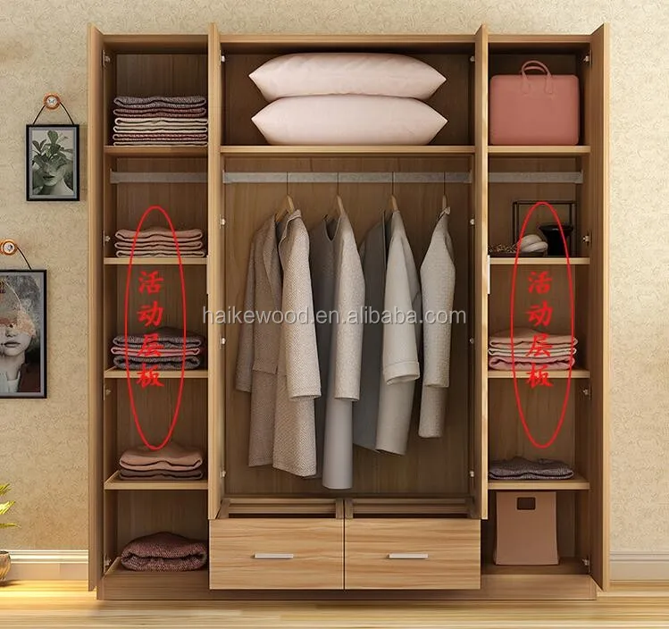 Lower Price New Design European Custom Size Made Closet/wood Wardrobe
