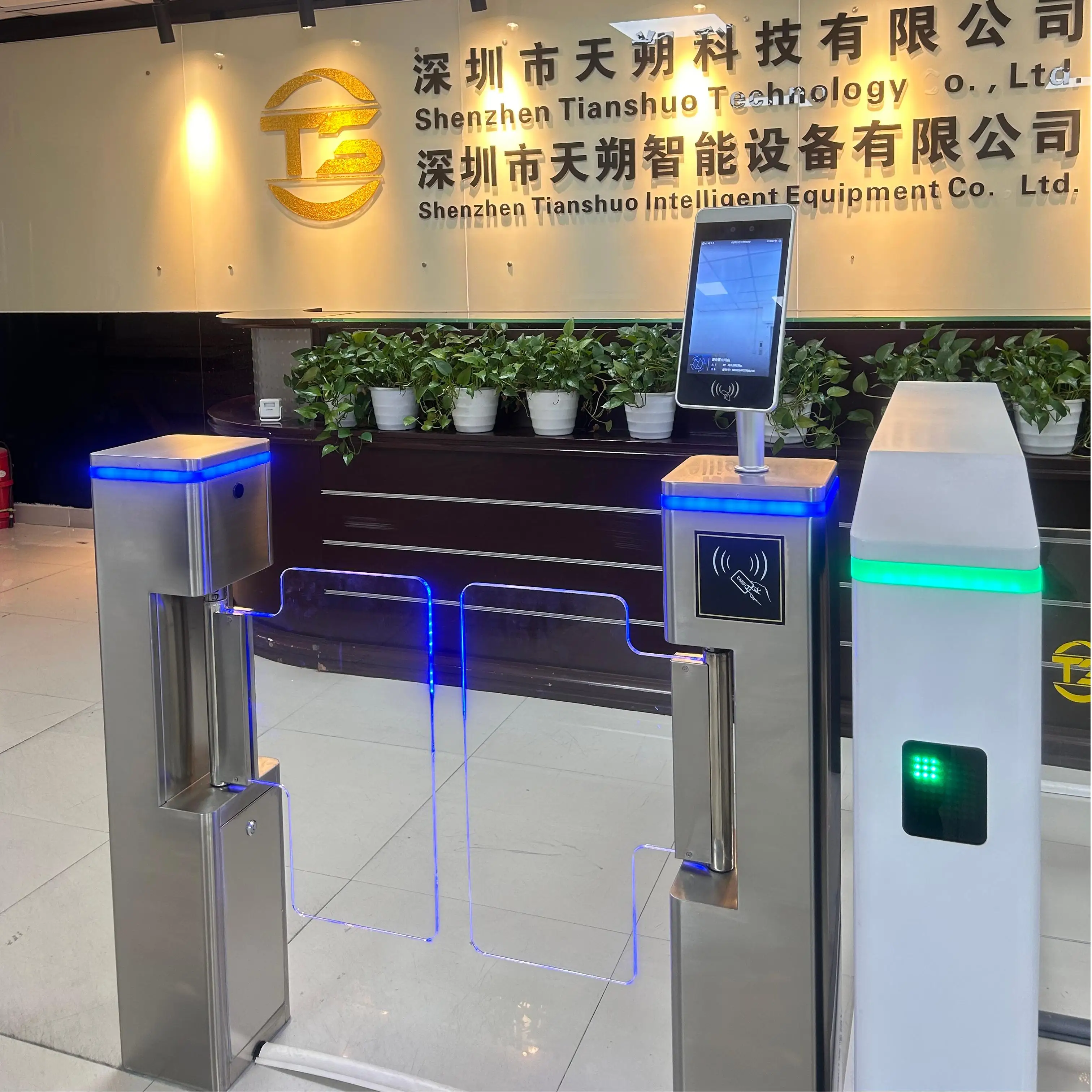 Waterproof Turnstile Gate Solution Glass Turnstile Swing Security Gate Terminal Swing Barrier Gate Sliding Turnstile