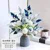 Bouquet d'hortensias simples - Bleu-blanc (sans vase)