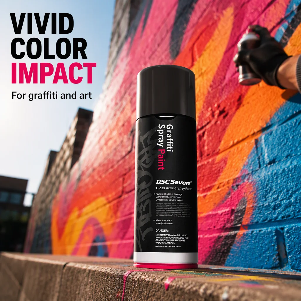Aerosol Acrylic Anti-Rust Metallic Graffiti Individual Spray Paint Customized Aerosol Spray Paint for Graffiti and Art