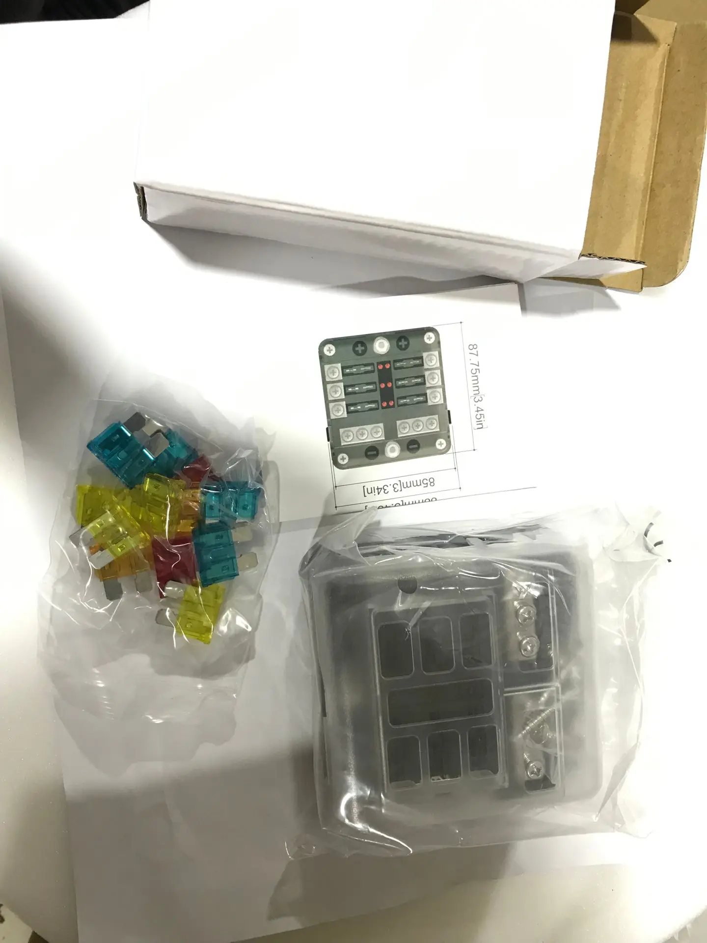 Screw Type Motorcycle Fuse Box Marine Car 6 Way Fuse Blade Block Holder