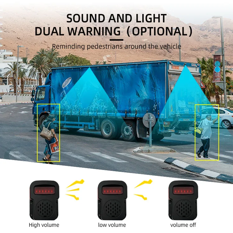 Wemaer 10.36 Inch Monitor Touch Screen Dash Cam Front Rear 1080P 5CH AHD Camera Sound Light Alarm BSD AI Truck Camera System supplier