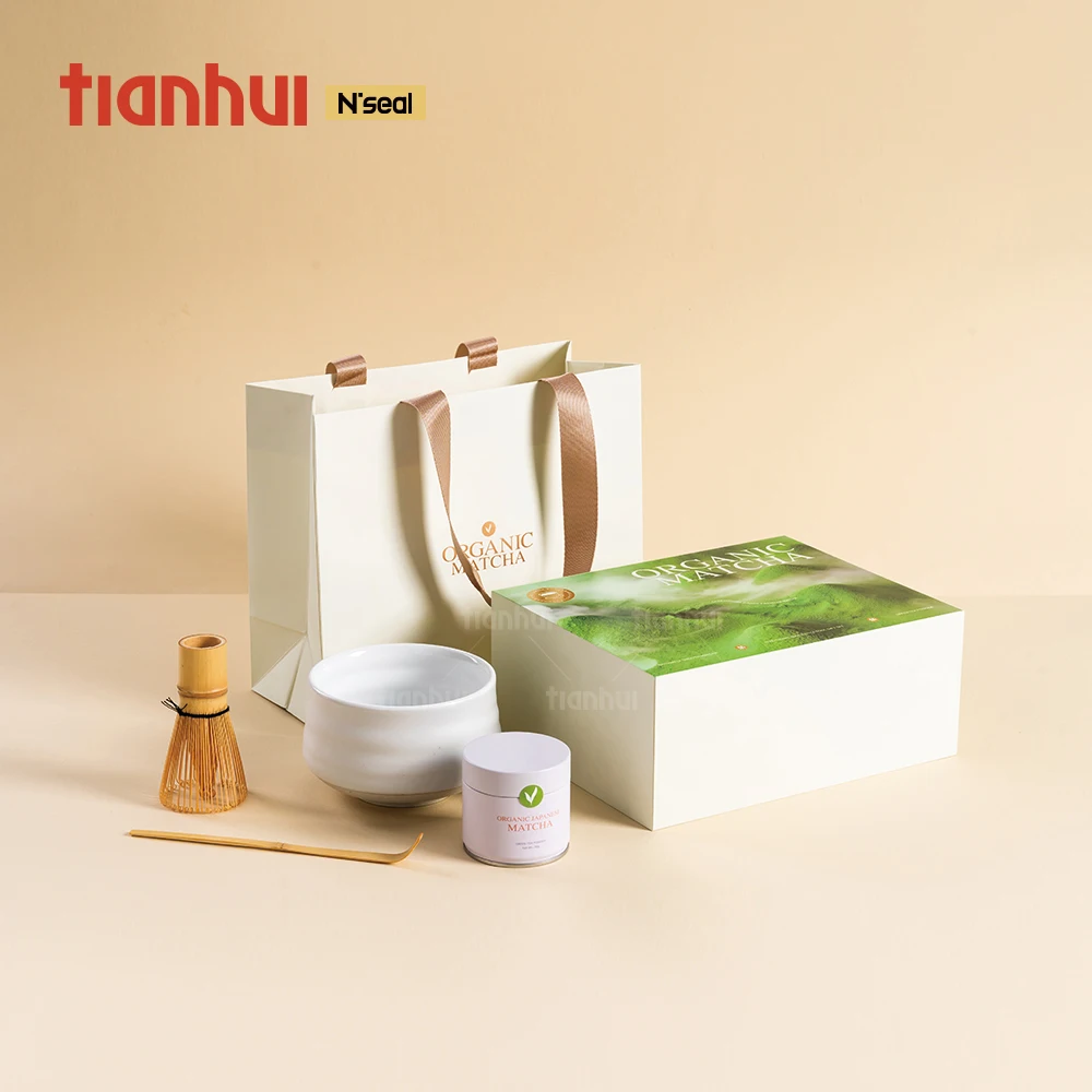 Conjunto de Caixas de Embalagem Premium para Armazenamento Ecológico de Matcha Tianhui