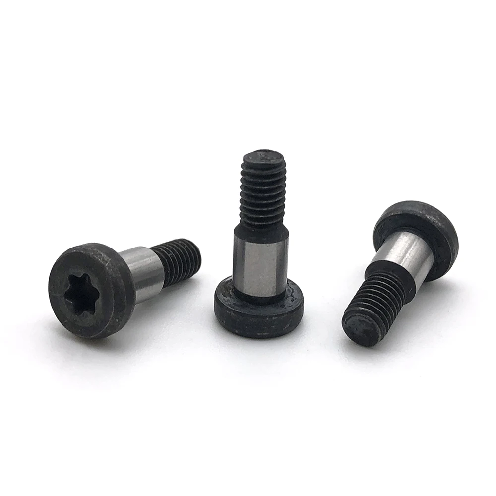 Hardware prendedor fabricante m3 m4 m5 m6 preto acabamento bot&atilde;o cabe&ccedil;a torx meia m&aacute;quina rosca ombro parafusos