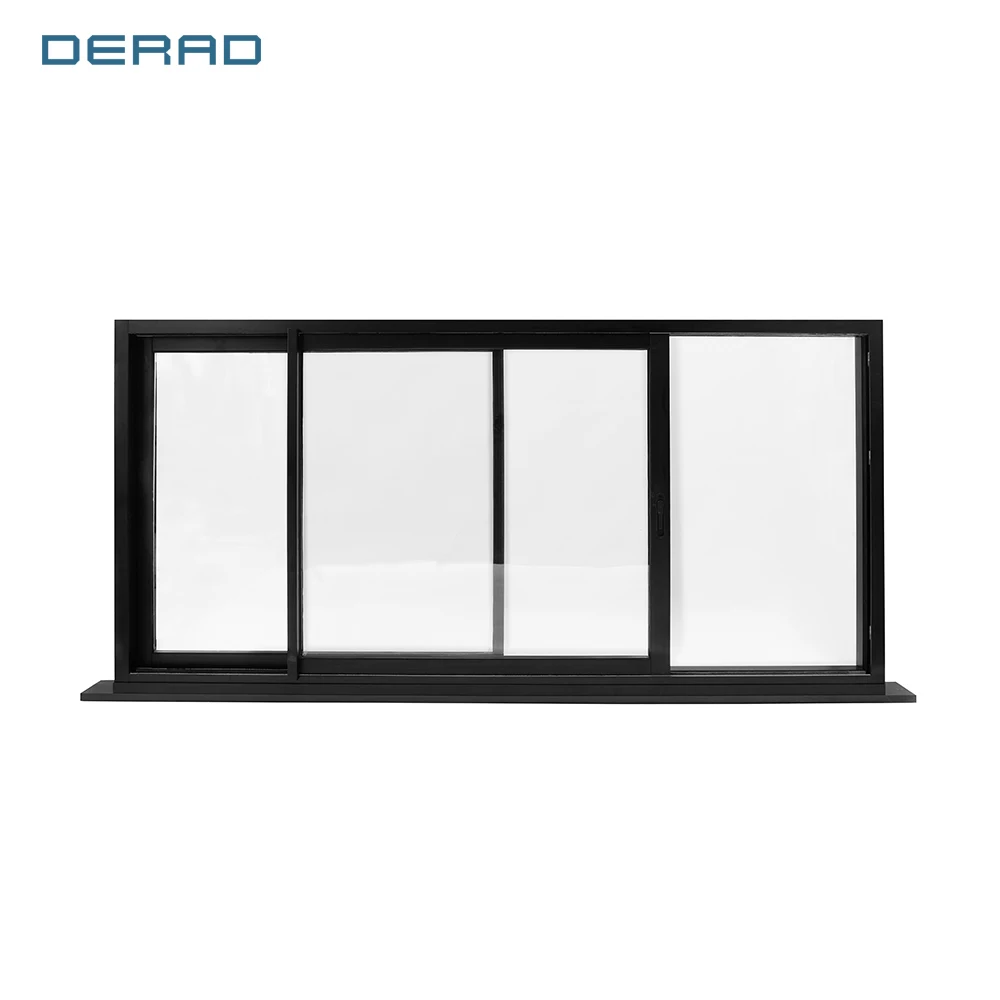 Sliding Windows Public Building Hospital School Villa Modern Double Glazing Aluminum Sliding Window with Low-E Glass manufacture