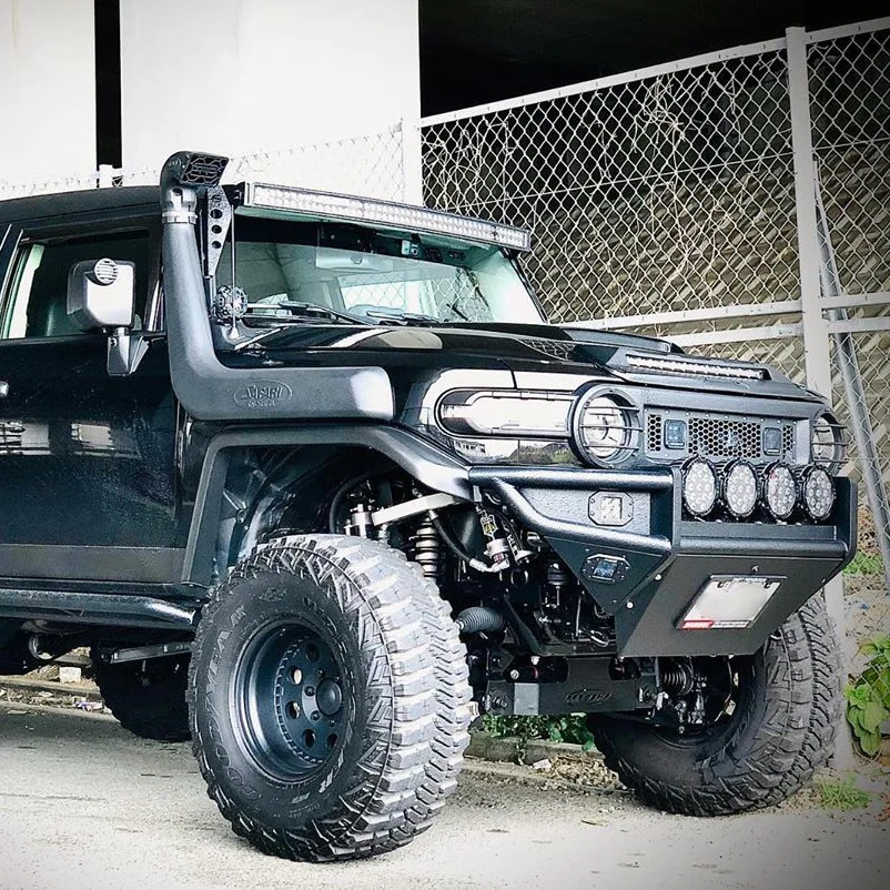 【引き取り限定】プラド fjクルーザー　ブルバー　ライトバー付き 引き取り限定】プラド fjクルーザー ブルバー ライトバー付き