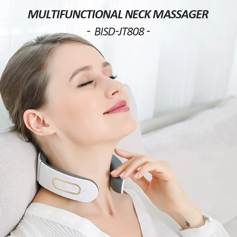 Multi Functional  Four Heads Tens Low Frequency Pulses Neck Massager