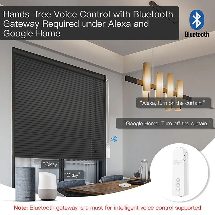 Smart WIFI Wireless Blinds Chain Motor APP Voice Control Motorized Roller  Blind for Indoor Office Bedroom Balcony Compatible