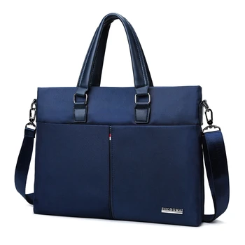 Luxury Waterproof Portable Business Document Bag Custom High Quality Soft Bag Nylon Cotton Lining for Men Women Office Briefcase