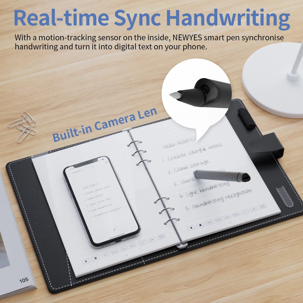 Newyes App Professional Reusable Smart Writing Set Storagable Sync