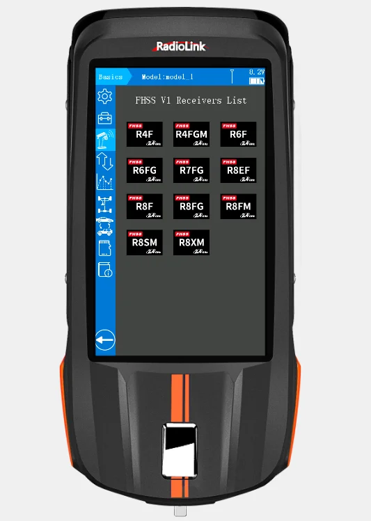 RadioLink RC8X 8-Channel Radio Transmitter for RC Cars & Trucks