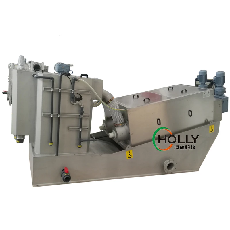 Biogas Slurry Sludge Dewatering Equipment Screw Press Machine