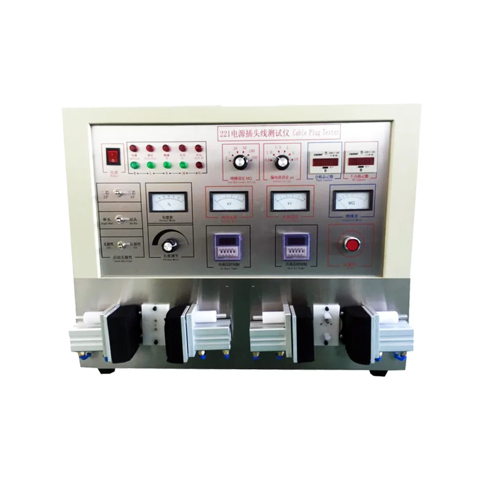 Support 5000V HI Pot Power Cable Testing Power Plug Dual Heads Testing Machine with Low Price