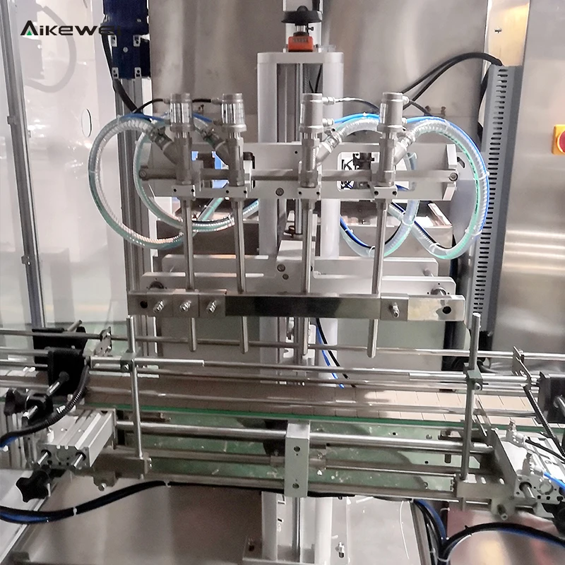 fully automatic piston type double row filling machine, easy to operate accurate