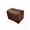 Small brown wooden box, 14.2*10*10cm
