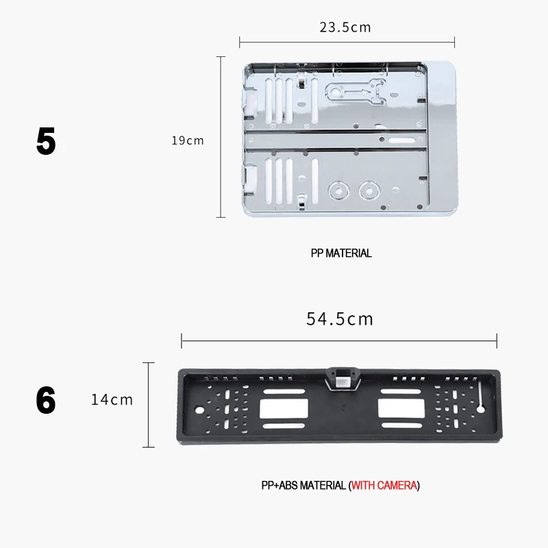Plastic License Plate Cover Europe Car License Plate Frame details