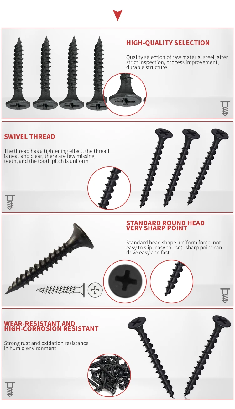 Screw Manufacturer Mdf Screws Size Drywall Screw For Metal Buy Mdf