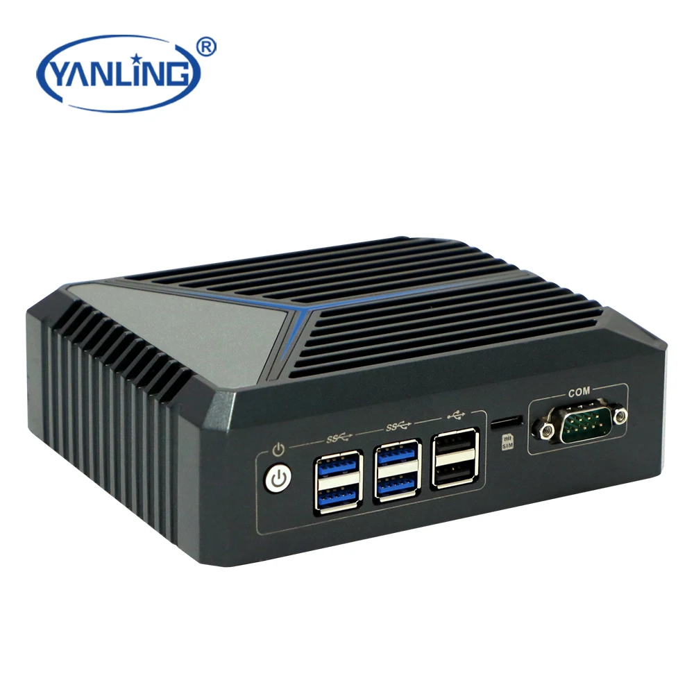 Yanling J6412 Mini Computer 12th Gen Elkhart Lake X86 Fanless MinI PC 12v with Serial RS232 Port