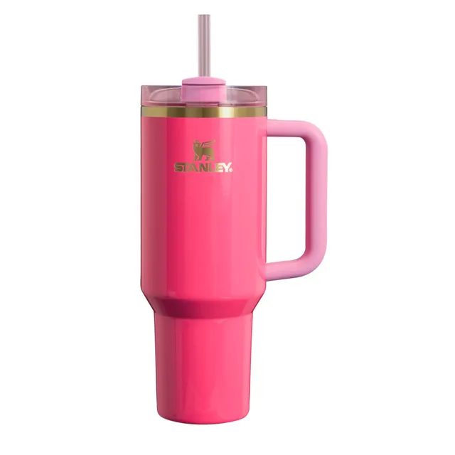 Custom Logo 40 Oz Travel Coffee Mug Stainless Steel 30oz Thermos Cup Flip Straw Tumbler With Handle