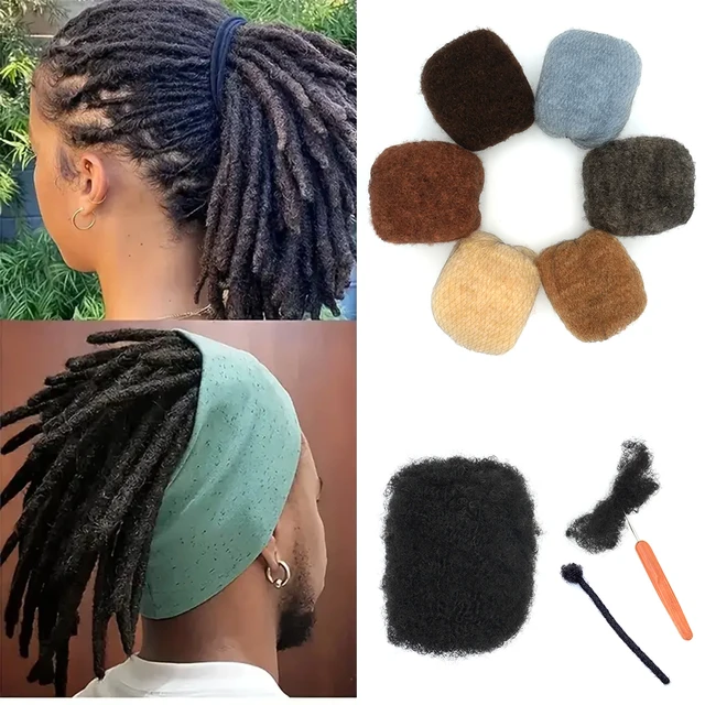 KAMA Cheveux Naturel Brazilian Remy Human Braiding Hair Extension Afro Kinky Curly Bulk Dreads