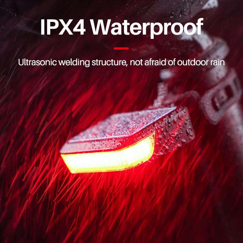 Cycling Safety Solar Tail Light Rechargeable USB Led  Bike Solar Power Bicycle Bicycle