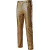 Gold sequin disco pants casual trousers