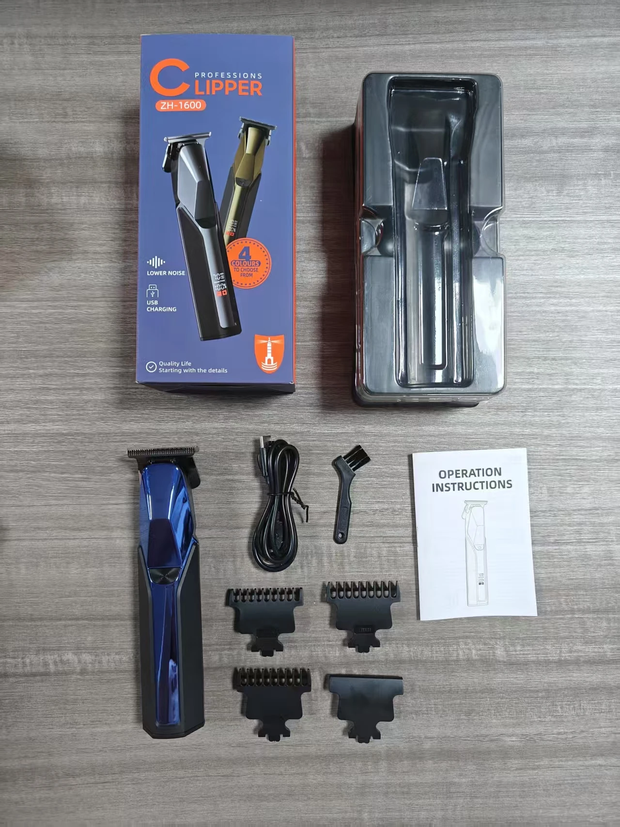 New Professional Rechargeable LED Digital Display Man Clipper for Home Use Plastic Electric Hair Trimmer Clipper supplier